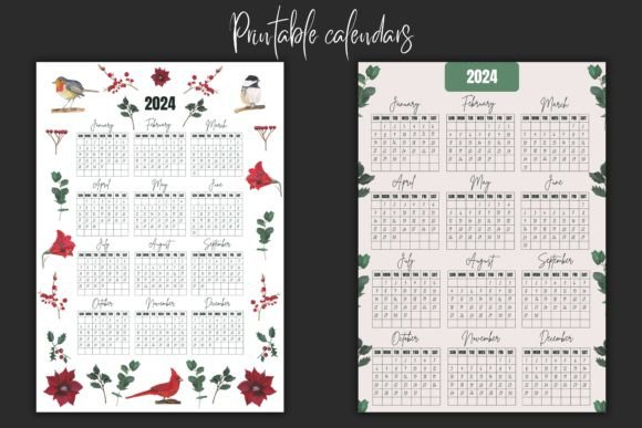 Calendars 2024 Printable Pdf A4 New Year: Your Creative Launchpad