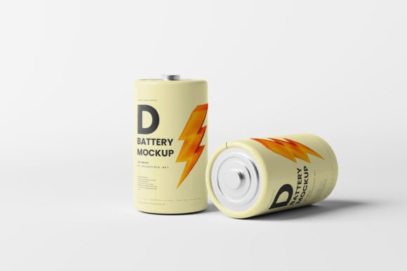 D Battery Mockups: Realistic Design Assets for Product Visualization