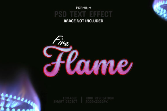 Editable Fire Flame Text Effect: Instant Design Impact