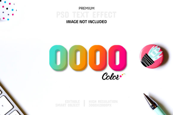 Editable Gradient Color Text Effect: Instant Visual Impact