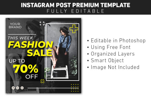 Elevate Your Feed: Instagram Post Fashion Sale Template