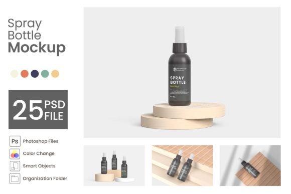 Elevate Your Product Branding with a Professional Spray Bottle Mockup