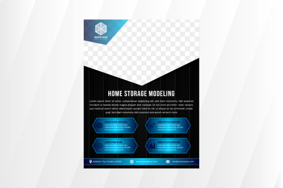 Home Storage Vertical Flyer Blue Black: A Modern Marketing Tool