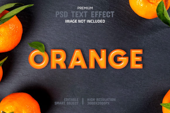 Instantly Elevate Your Projects with an Editable Orange Text Effect Template