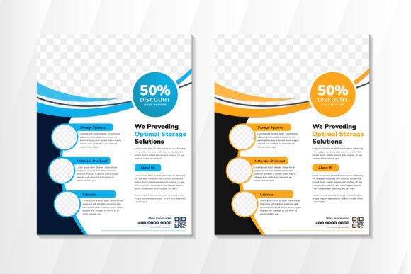 Optimal Storage Vertical Flyer Orange: A Dynamic Design Asset