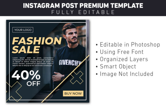 Social Media Post Templates for Fashion Sales & Promotions