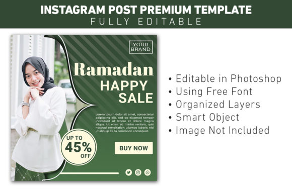 Stunning Ramadan Social Media Templates: Editable & Ready