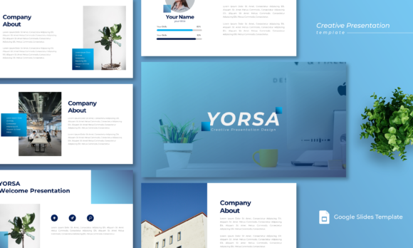 Yorsa Google Slides Template: Your Creative Blueprint